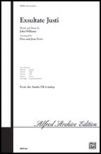 Exsultate Justi SAB choral sheet music cover Thumbnail